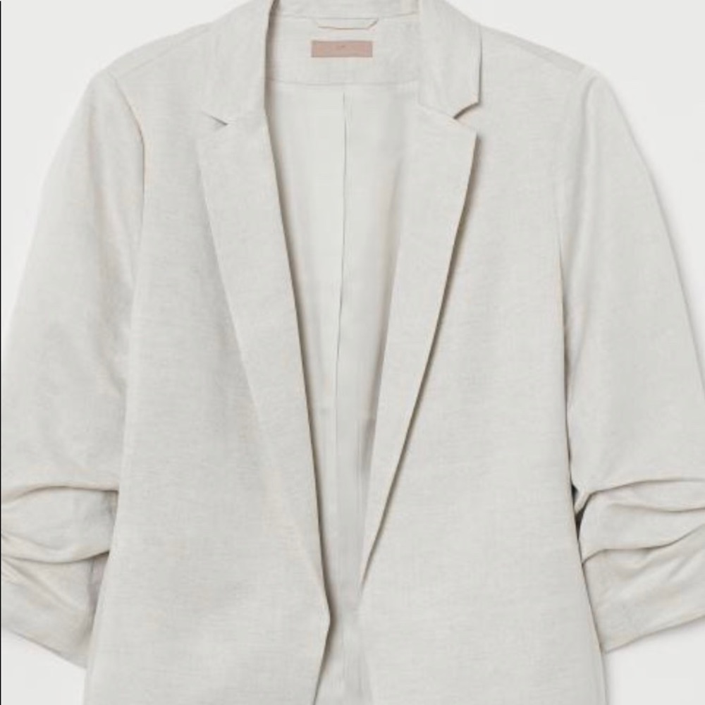 H&M+ Linen-blend Jacket - Picture 1 of 5